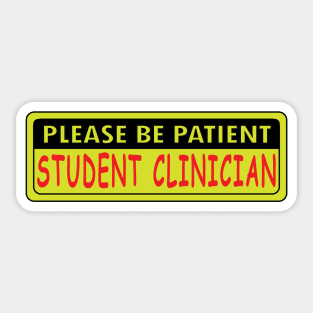 Student Clinician Sticker